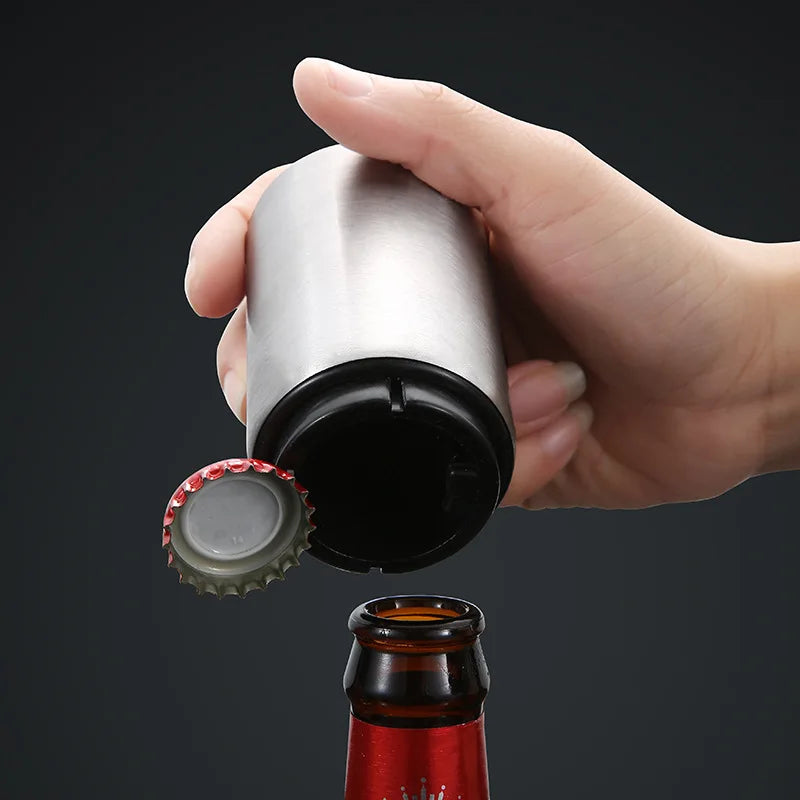 Automatic Bottle Opener: One-Touch Cap Removal
