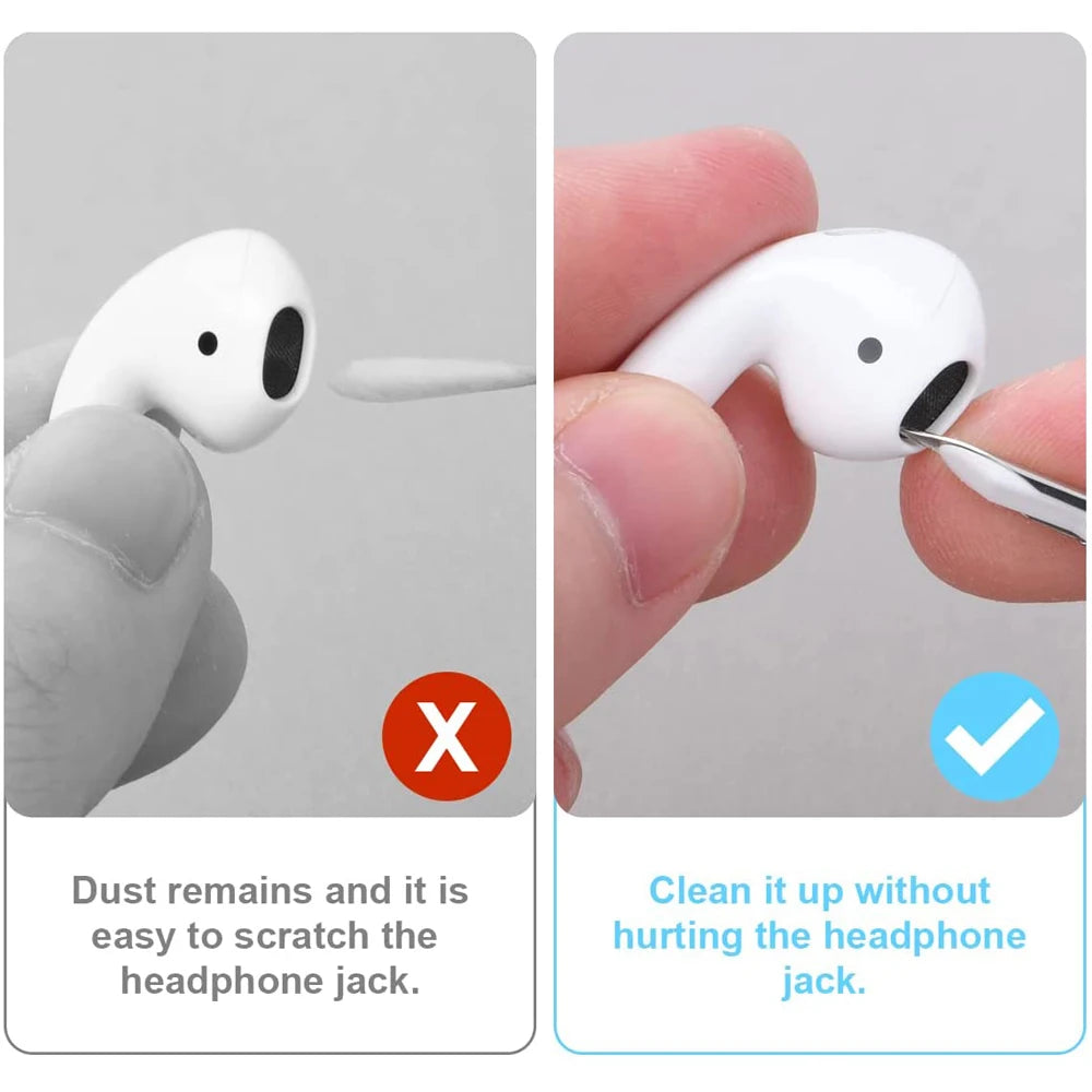 Universal Earbuds Cleaning Tool - Works for Airpods, Xiaomi & iPhone Earbuds