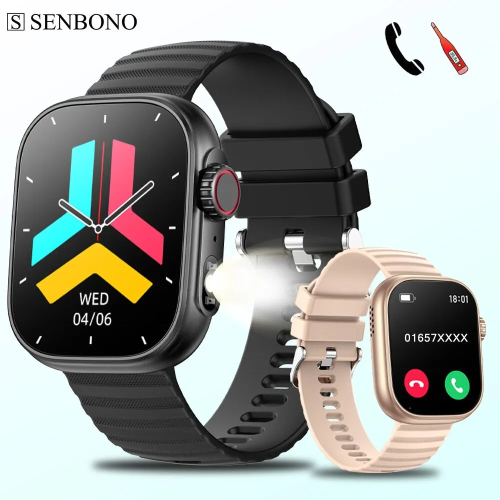 SENBONO Smartwatch: Fitness, Health & Style, 100+ Sports Modes