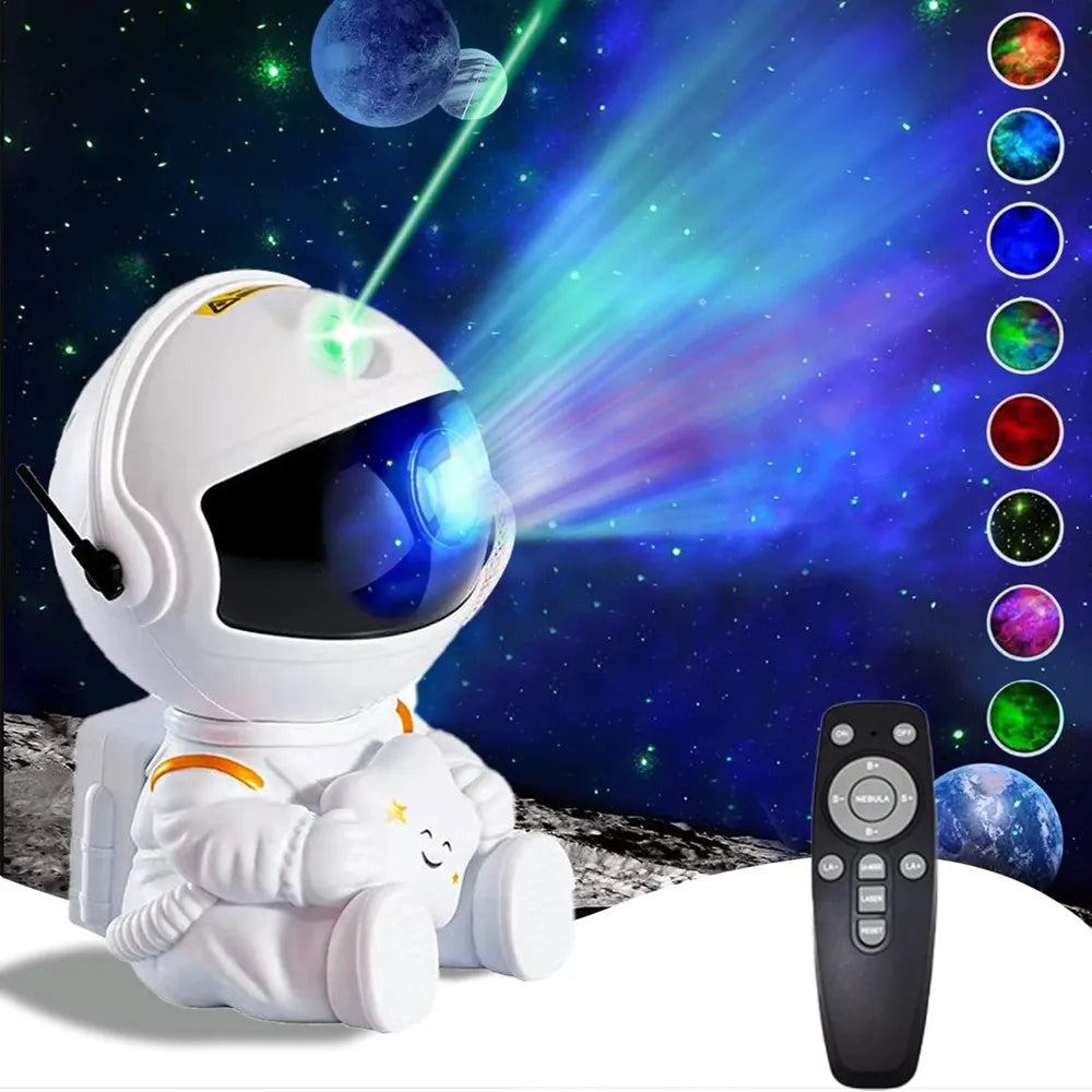 Star Projector Galaxy Night Light Astronaut Space Projector Starry Nebula Ceiling