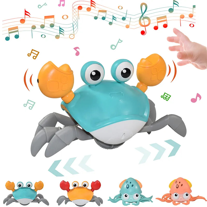 Kids Interactive Crab Toy - Electronic Musical Educational Toddler Toy