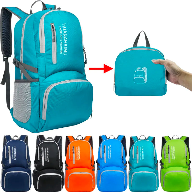 Ultralight & Packable: 28L Backpack Folds for Easy Travel