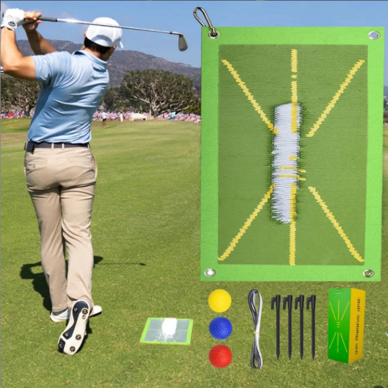 Ideal Golf Training Mat 50x25cm for Swing Path Practice Marking Batting Trajectory Direction Analysis Perfect Tool for Track Swing Detection