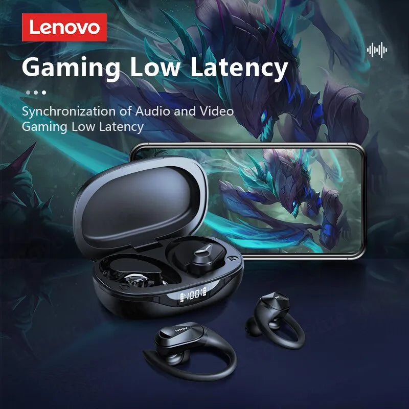 Lenovo LP75 Bluetooth 5.3 Earphones TWS Wireless Sport Headphones HiFi Stereo Noise Reduction Gaming Earbuds