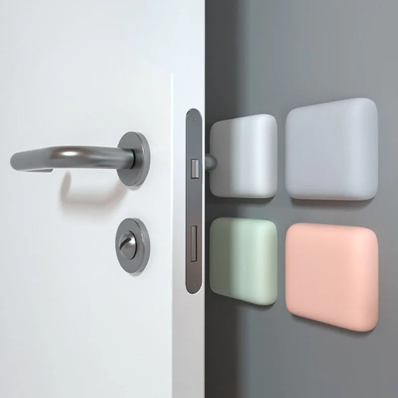 Silicone Door Handle Bumper - Self-Adhesive Wall Protector