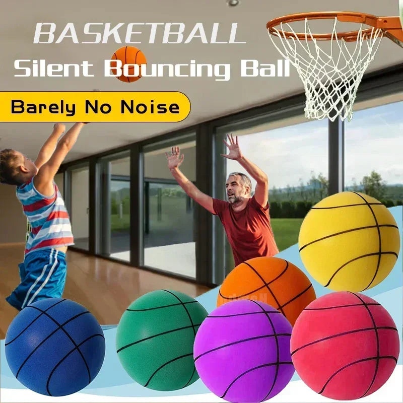 Indoor Silent Basketball High Density Foam Material Portable Net for Children Adults Ideal for Sports Training