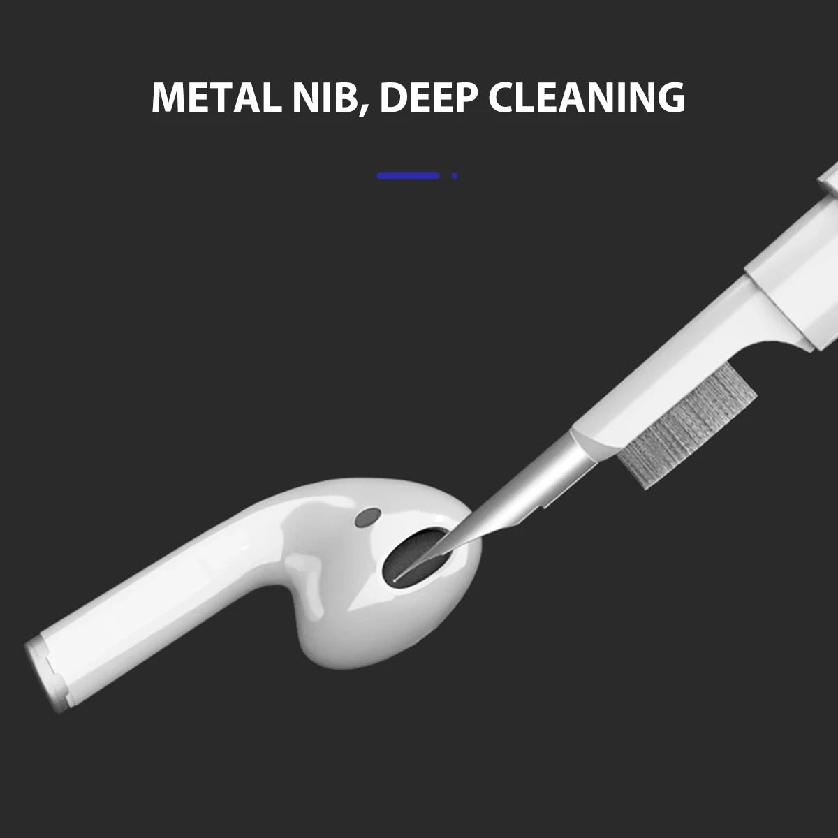 Universal Earbuds Cleaning Tool - Works for Airpods, Xiaomi & iPhone Earbuds