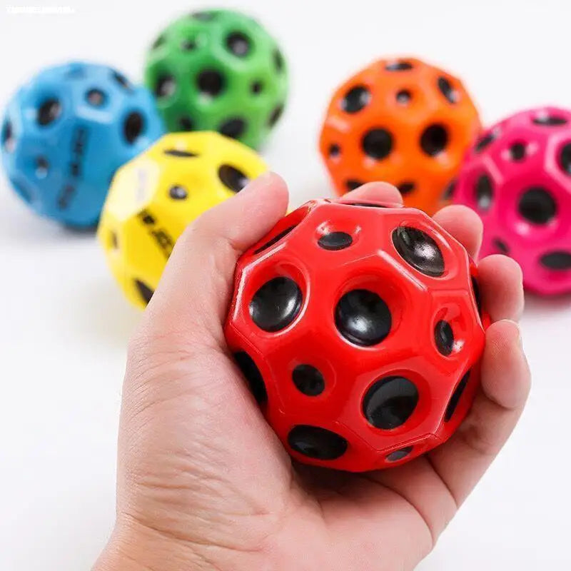 High Bouncing Rubber Balls for Kids Sensory Fidget Toys Stress Relief Hole Ball Sports Training Ball for Outdoor Games