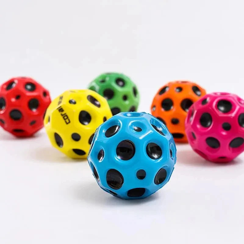 High Bouncing Rubber Balls for Kids Sensory Fidget Toys Stress Relief Hole Ball Sports Training Ball for Outdoor Games